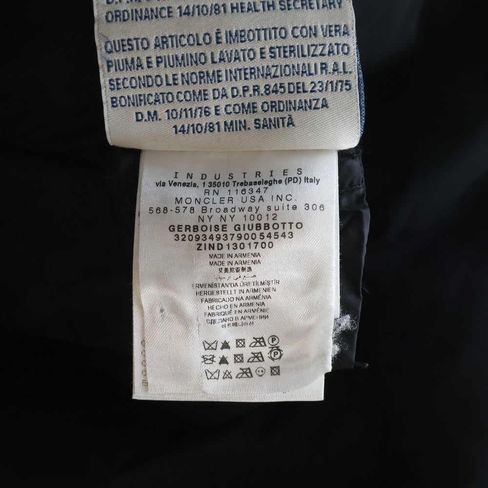 MONCLER(モンクレール) 15AW GERBOISE ジェルボワーズ ダウンコート ダウンジャケット ブラック レディース A20934937900