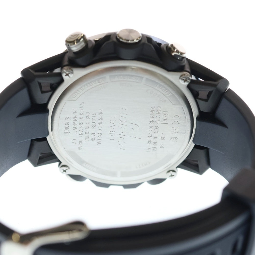 CASIO(カシオ) ECB-40YNP-1AJF エディフィス ソスペンシオーネ 黒文字盤 SS/QZ ステンレス 樹脂 ソーラー