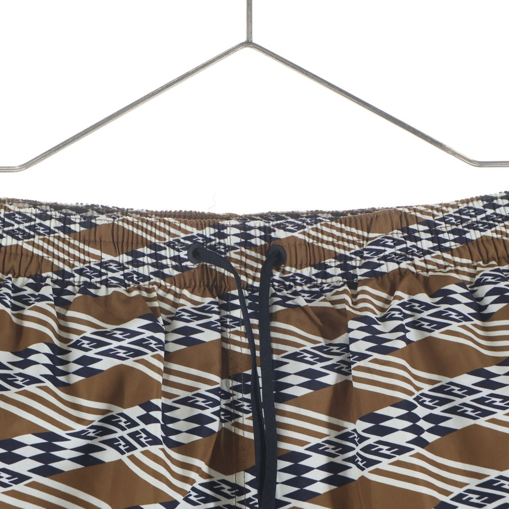 FENDI(フェンディ) ナイロン ショートパンツ ブラウン FXB077 12CPC-24-5