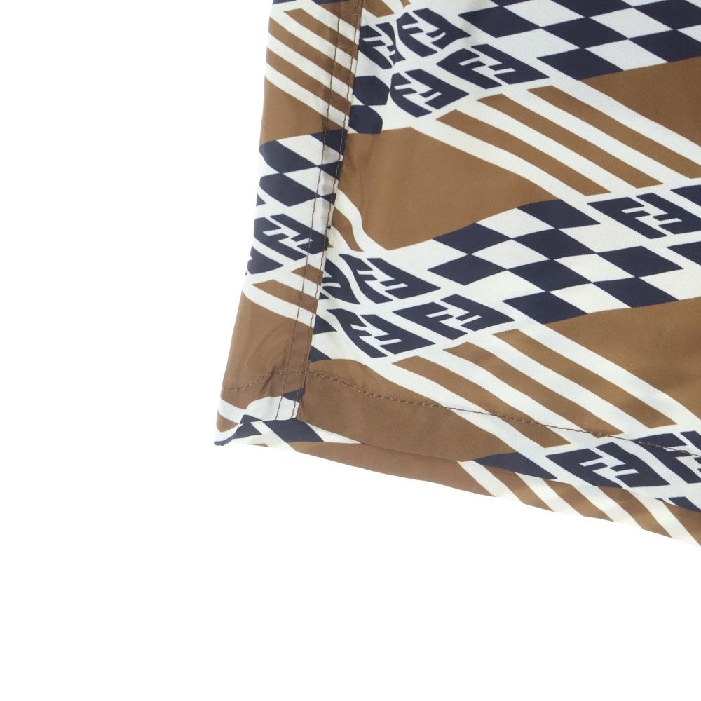 FENDI(フェンディ) ナイロン ショートパンツ ブラウン FXB077 12CPC-24-5