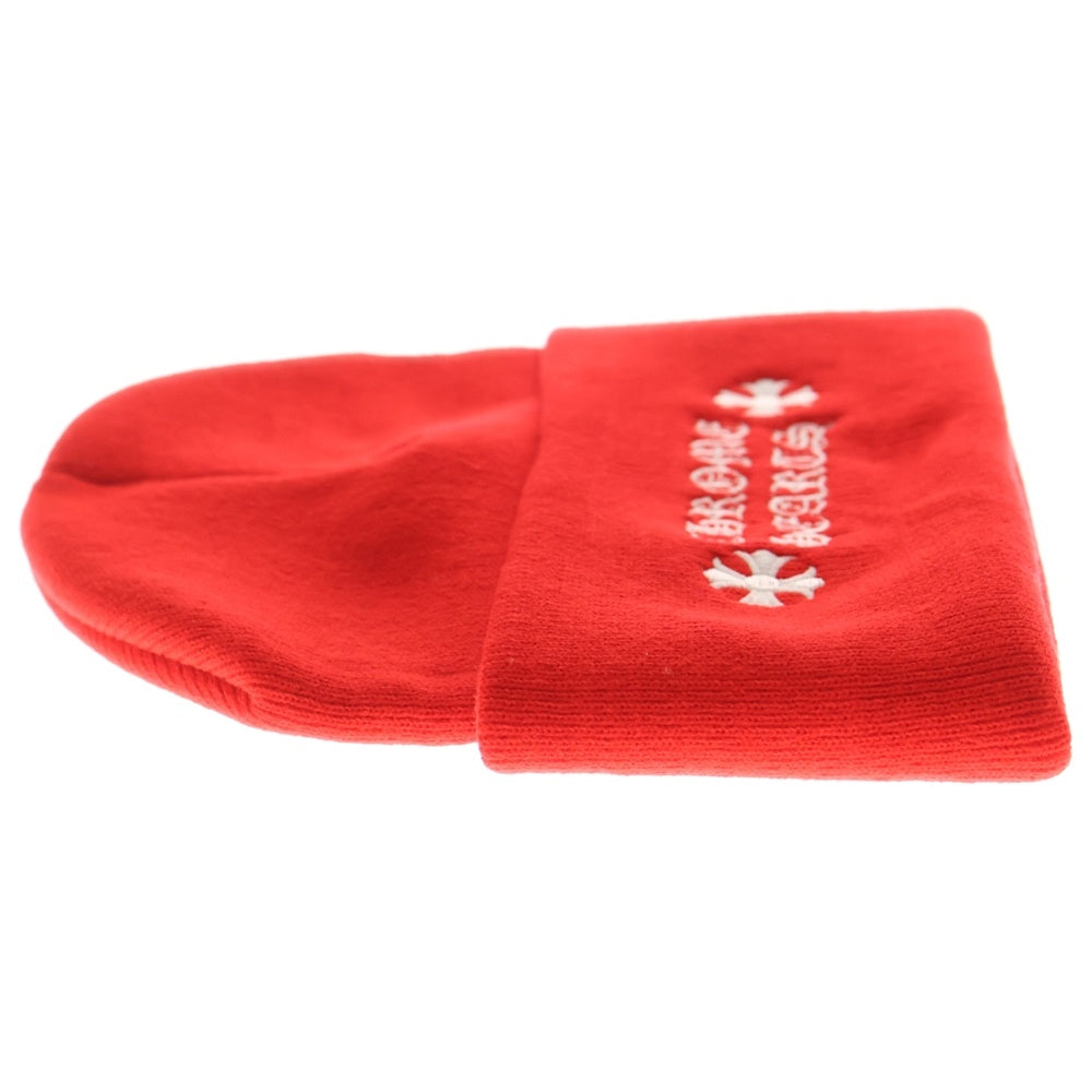 CHROME HEARTS(クロムハーツ) フロントロゴニットキャップ レッド