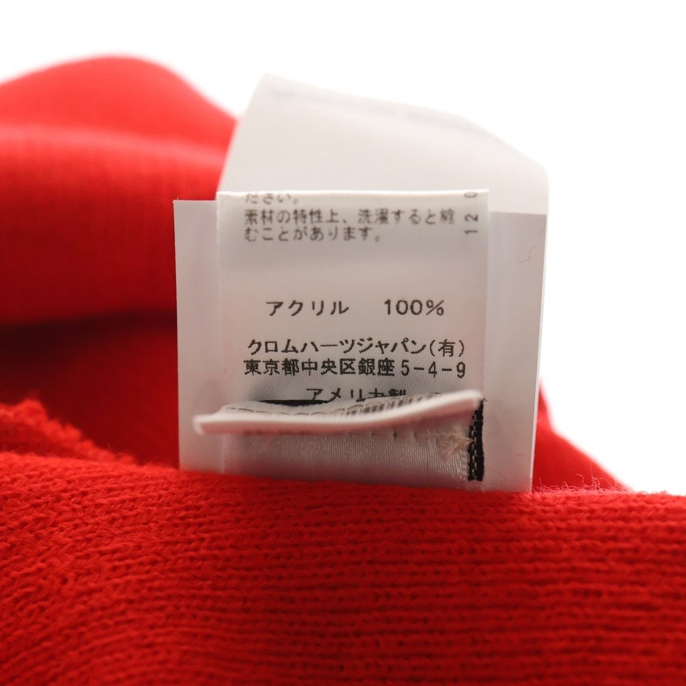 CHROME HEARTS(クロムハーツ) フロントロゴニットキャップ レッド