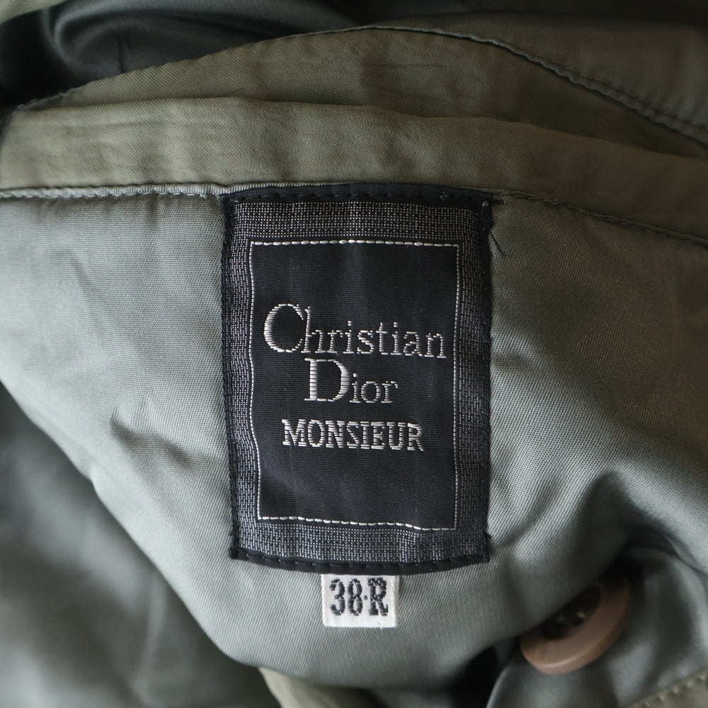 Christian Dior MONSIEUR(クリスチャンディオールムッシュ) 90s ナイロン トレンチコート カーキ