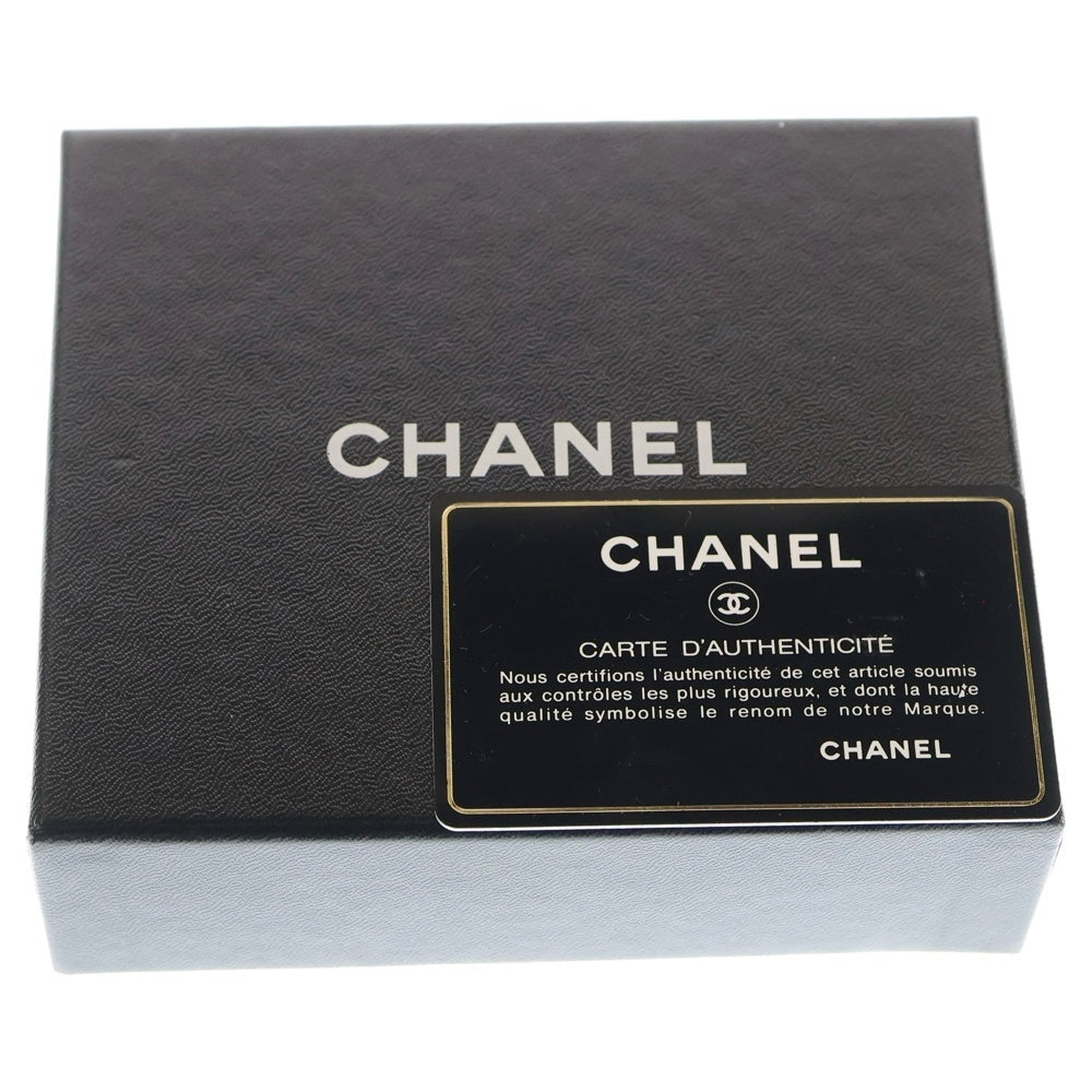 CHANEL(シャネル) ココマーク 三つ折り財布 コンパクトウォレット コインケース ブラック キャビア レザー シルバー金具 レディース