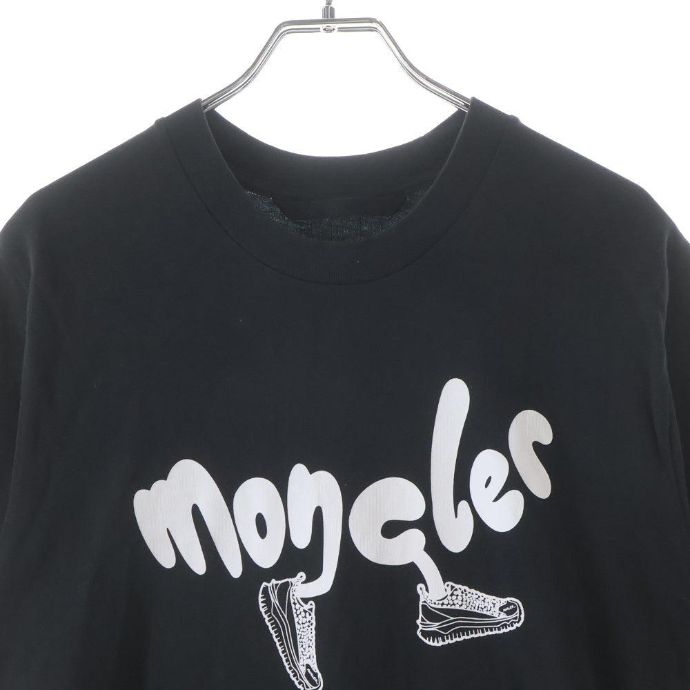 MONCLER(モンクレール) フットプリントロゴ 半袖Tシャツ ブラック J10918C00013