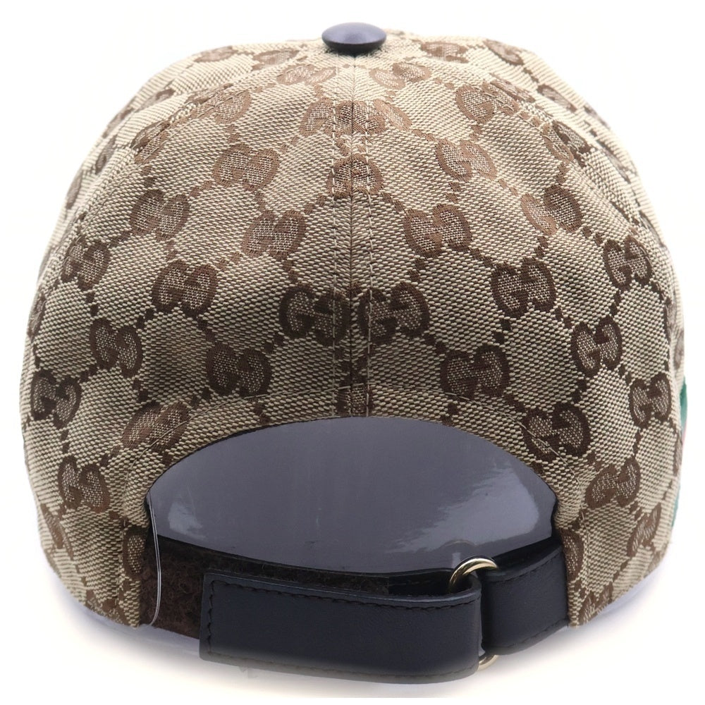 GUCCI(グッチ) GGキャンバス シェリーライン キャップ 帽子 ベージュ 200035