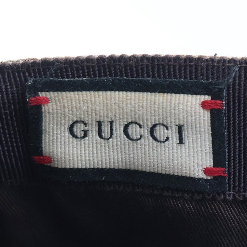 GUCCI(グッチ) GGキャンバス シェリーライン キャップ 帽子 ベージュ 200035