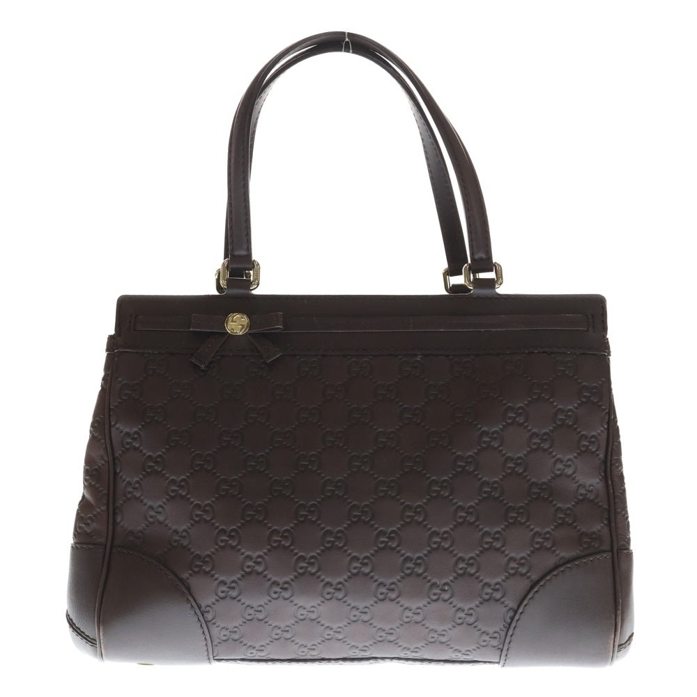 GUCCI(グッチ) グッチシマ ハンドバッグ トートバッグ ブラウン レザー 257063 シルバー金具 レディース