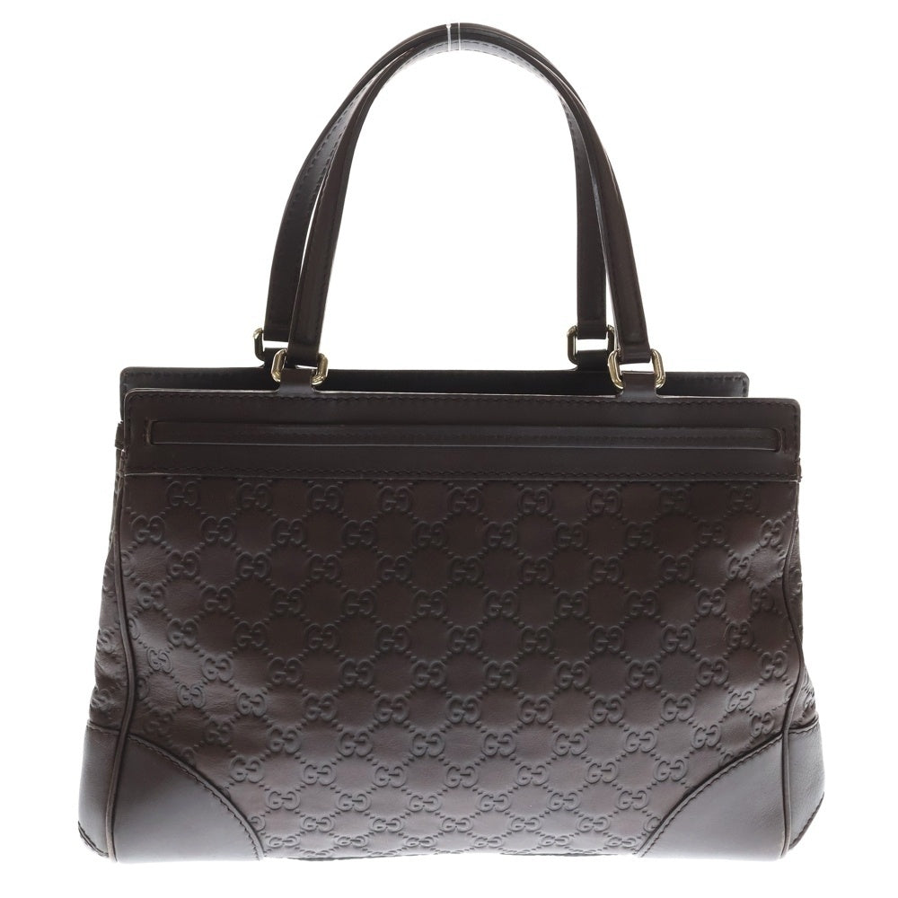 GUCCI(グッチ) グッチシマ ハンドバッグ トートバッグ ブラウン レザー 257063 シルバー金具 レディース