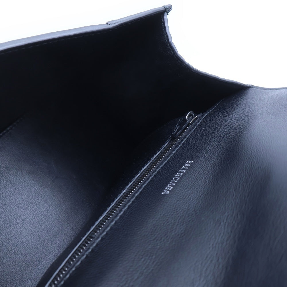 BALENCIAGA(バレンシアガ) アワーグラス ミディアム 2WAYバッグ ショルダーバッグ ハンドバッグ ブラック レザー 型押しクロコ ブラック金具