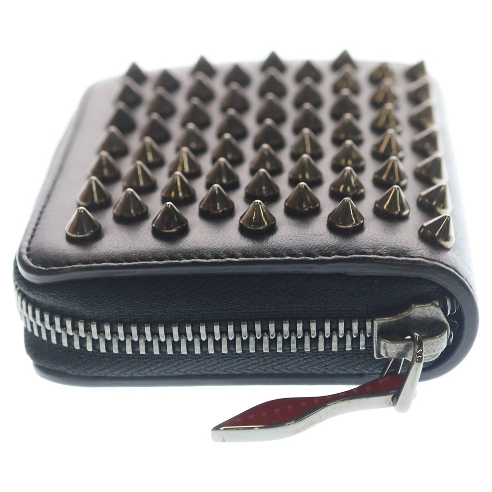 CHRISTIAN LOUBOUTIN(クリスチャンルブタン) パネトーネ コインケース ミニ財布 ブラック レザー ブラック金具 レディース