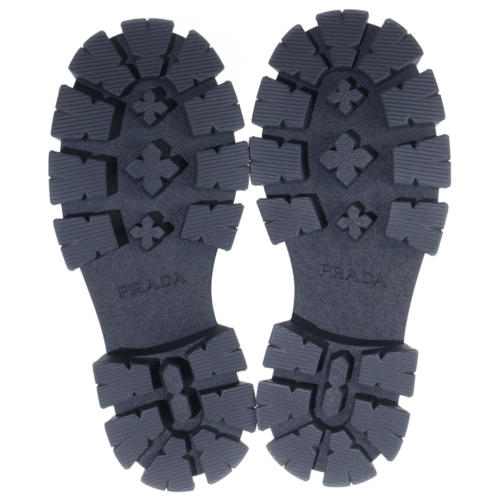 PRADA(プラダ) モノリス トライアングルロゴプレート レザー ローカットシューズ ローファー ブラック 1D649M レディース