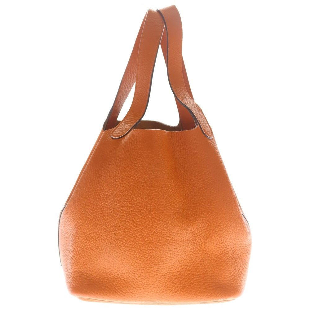 HERMES(エルメス) ピコタンロックMM トリヨン オレンジ系 シルバー金具 □O刻印 レディース