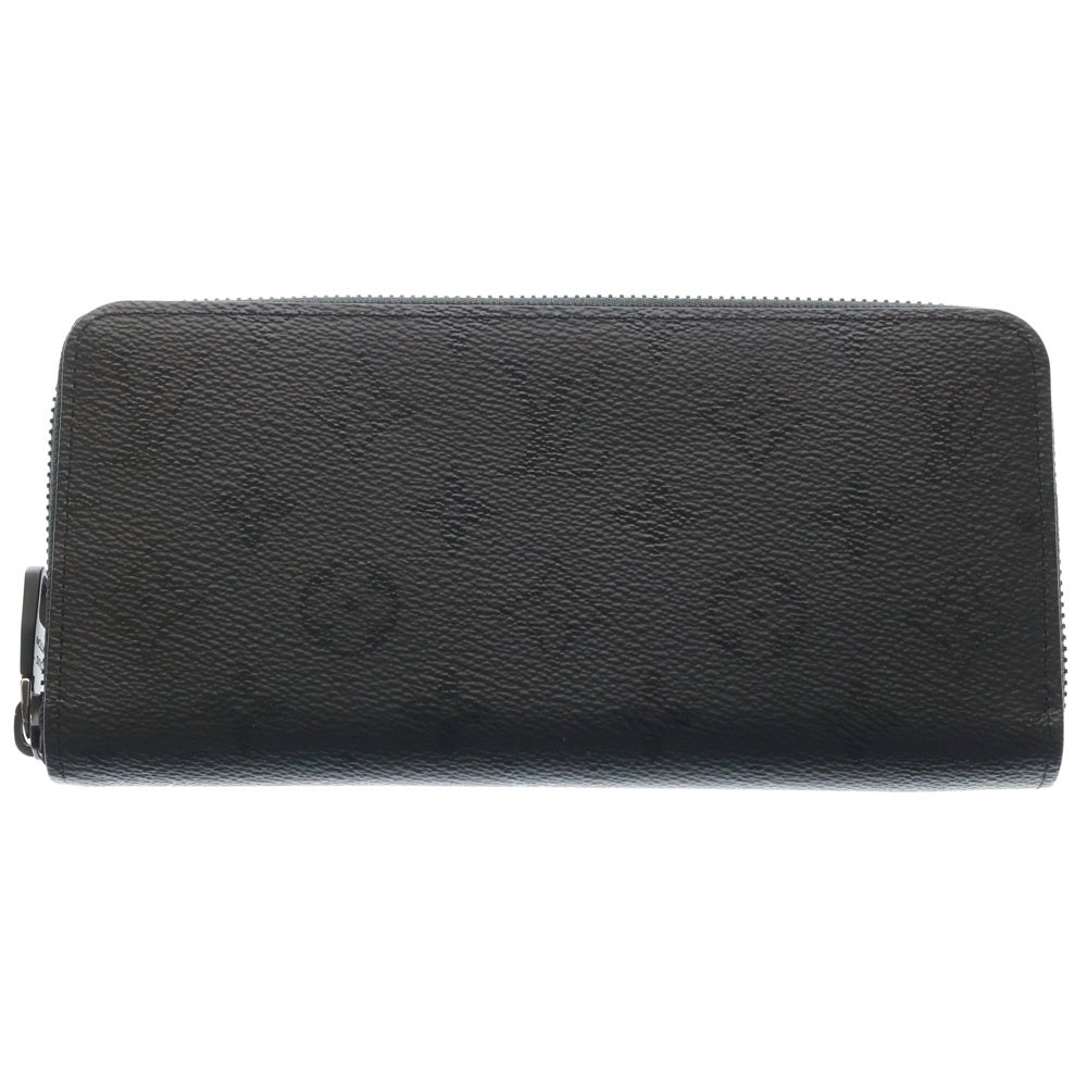 LOUIS VUITTON(ルイヴィトン) モノグラム・ミッドナイト ジッピー・ウォレット ホリゾンタル ロングウォレット 長財布 カードケース ブラック レザー M28048 ブラック金具