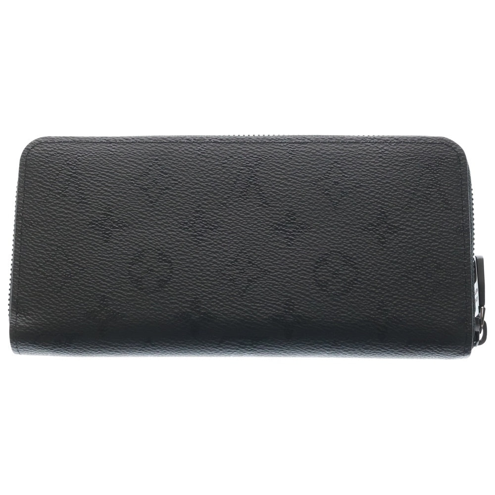 LOUIS VUITTON(ルイヴィトン) モノグラム・ミッドナイト ジッピー・ウォレット ホリゾンタル ロングウォレット 長財布 カードケース ブラック レザー M28048 ブラック金具