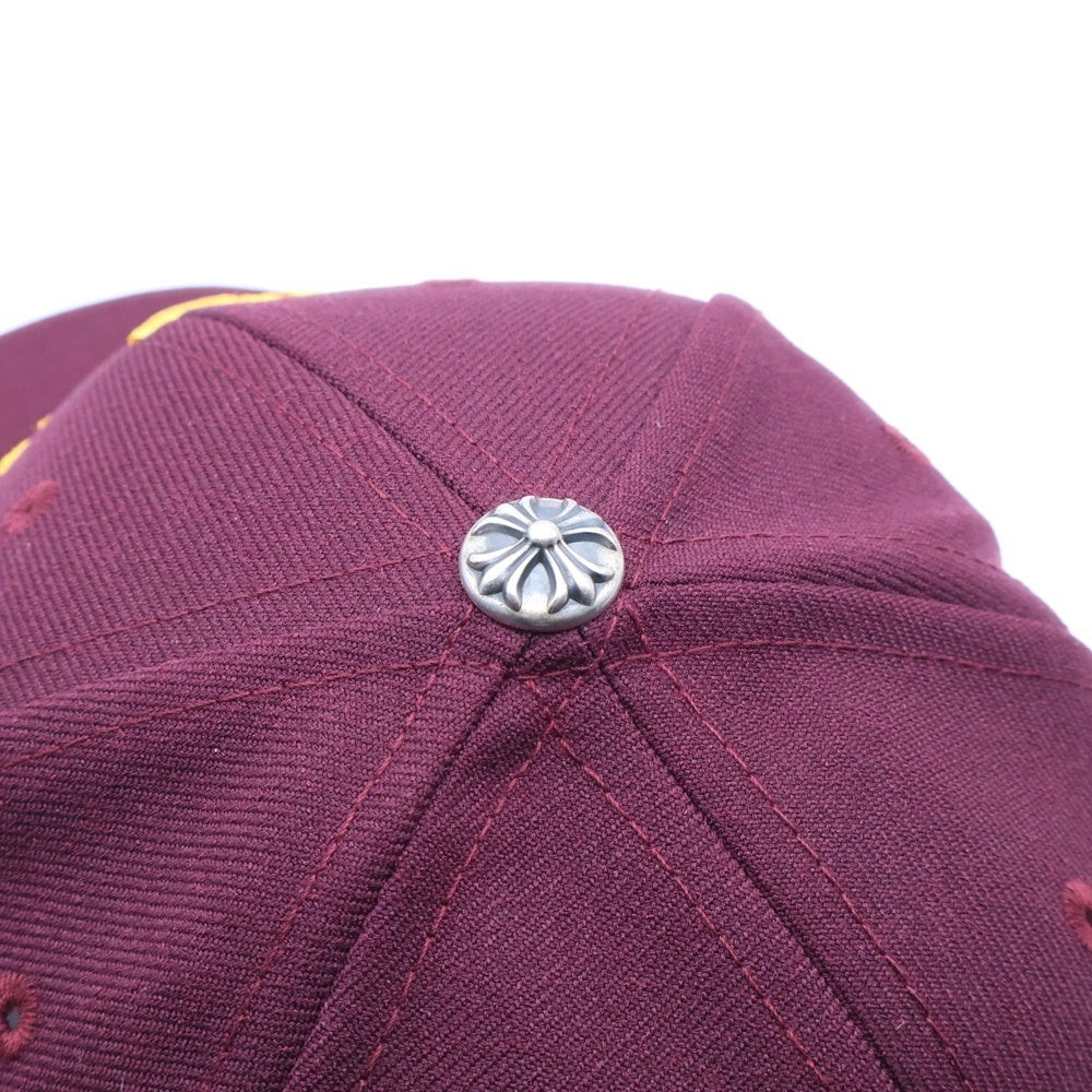CHROME HEARTS(クロムハーツ) CH Logo ロゴ刺繍 ベースボールキャップ 帽子 ボルドー