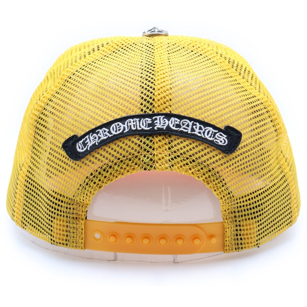 CHROME HEARTS(クロムハーツ) Trucker Cap Eyechart トラッカーキャップ アイチャート ロゴプリント 帽子 イエロー