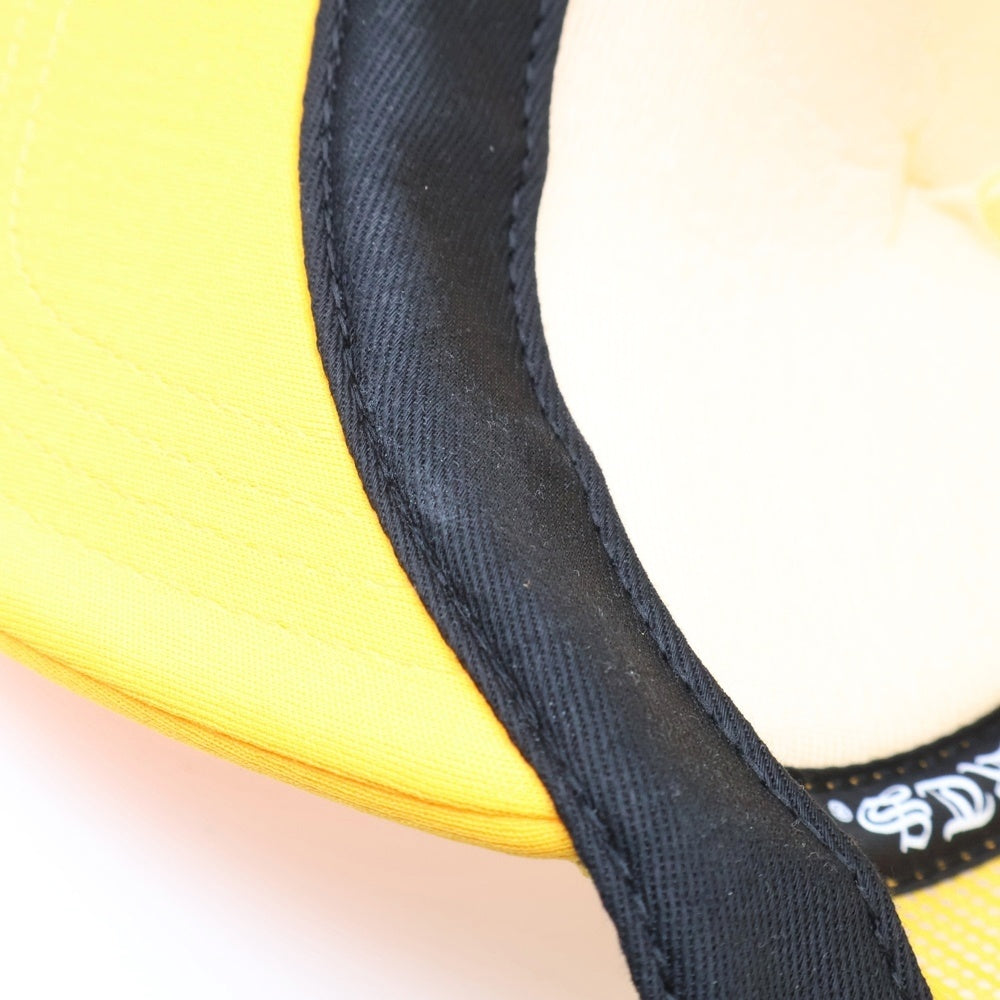 CHROME HEARTS(クロムハーツ) Trucker Cap Eyechart トラッカーキャップ アイチャート ロゴプリント 帽子 イエロー