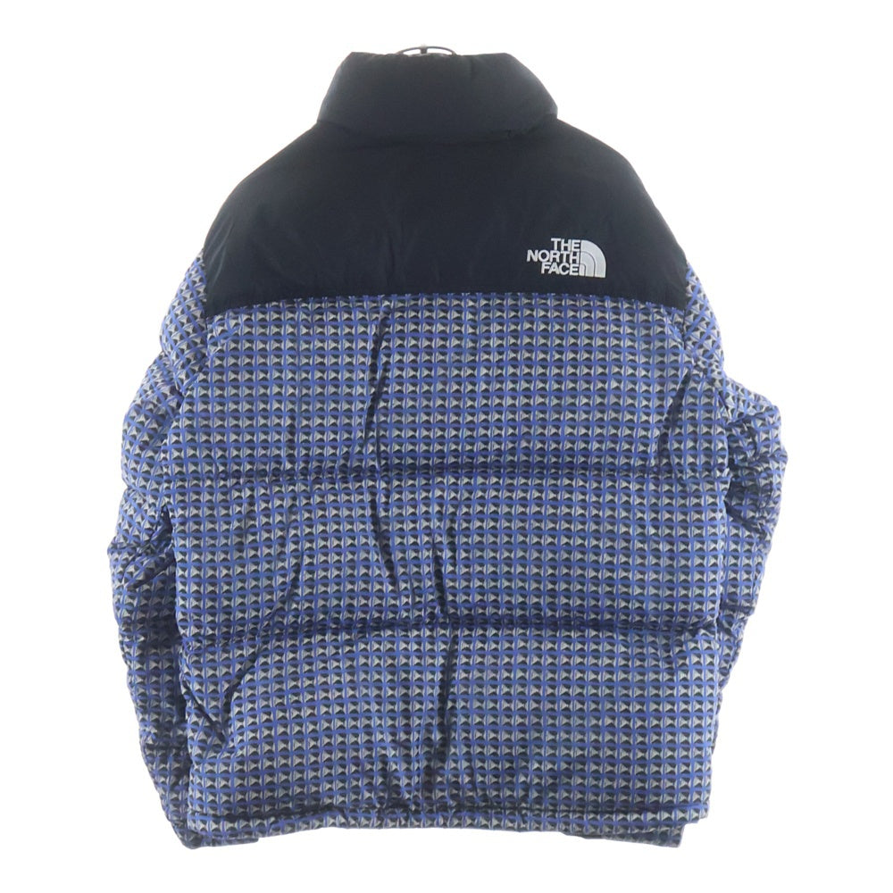 SUPREME(シュプリーム) 21SS ×THE NORTH FACE Studded Nuptse Jacket スタッズ ヌプシ ダウンジャケット ブルー/ブラック ND42100I