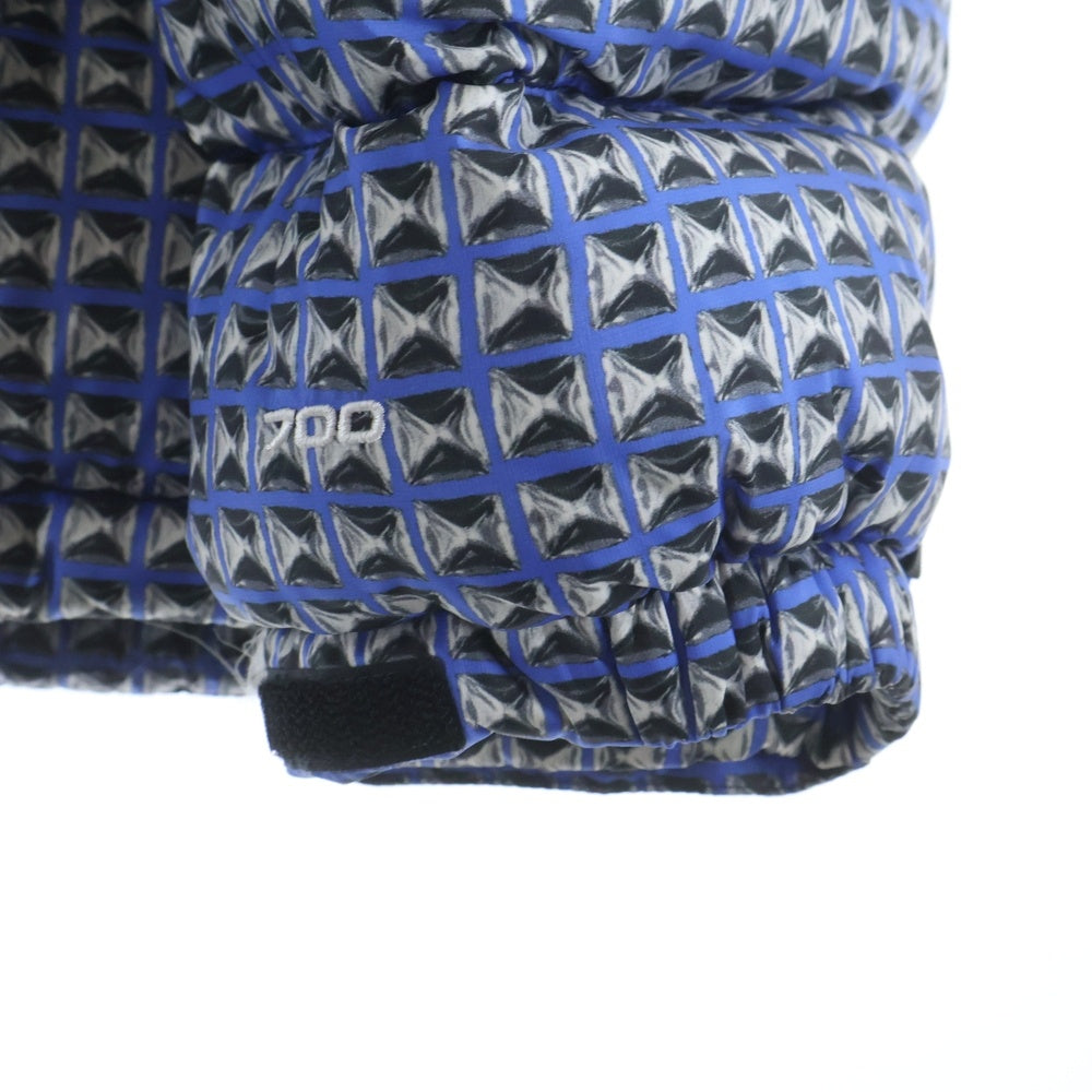 SUPREME(シュプリーム) 21SS ×THE NORTH FACE Studded Nuptse Jacket スタッズ ヌプシ ダウンジャケット ブルー/ブラック ND42100I