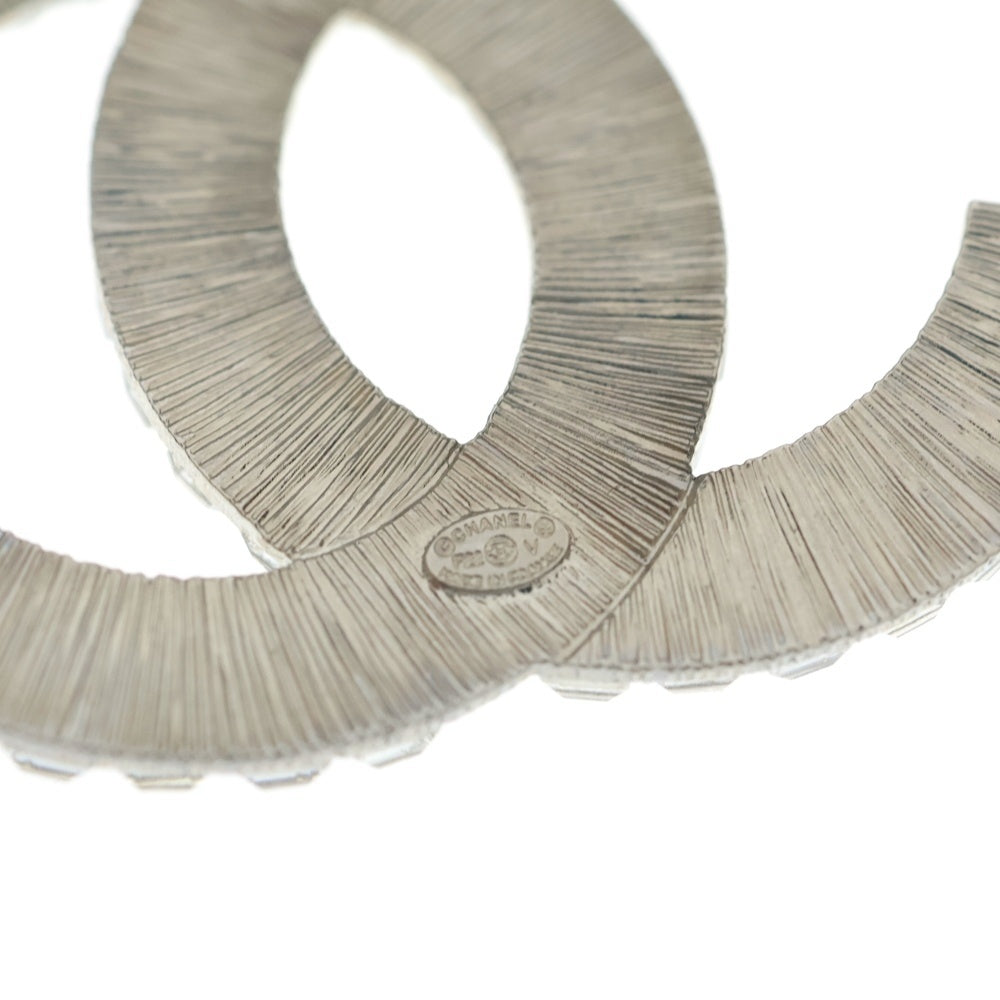 CHANEL(シャネル) ココマーク ラインストーン ピンバッジ ブローチ シルバー レディース