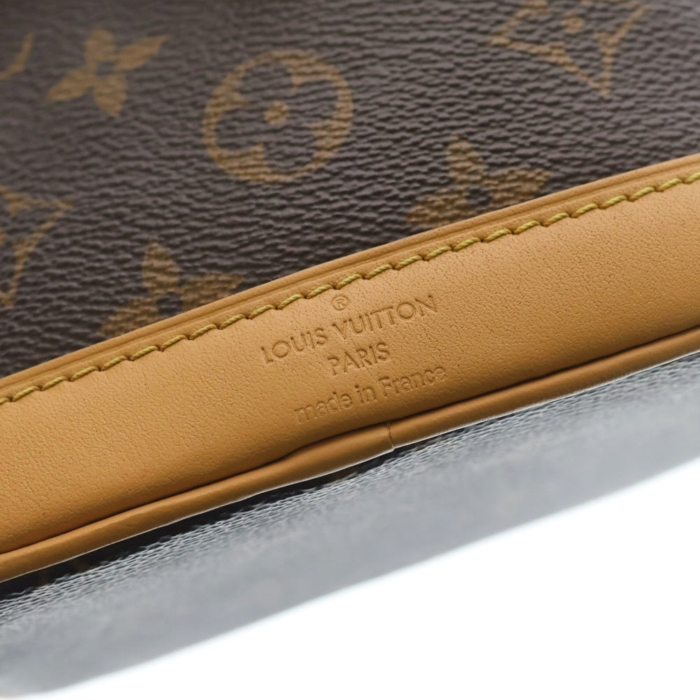 LOUIS VUITTON(ルイヴィトン) モノグラム ナノノエ レザー 2WAY ハンドバッグ ショルダーバッグ ゴールド金具 ブラウン M81266 レディース
