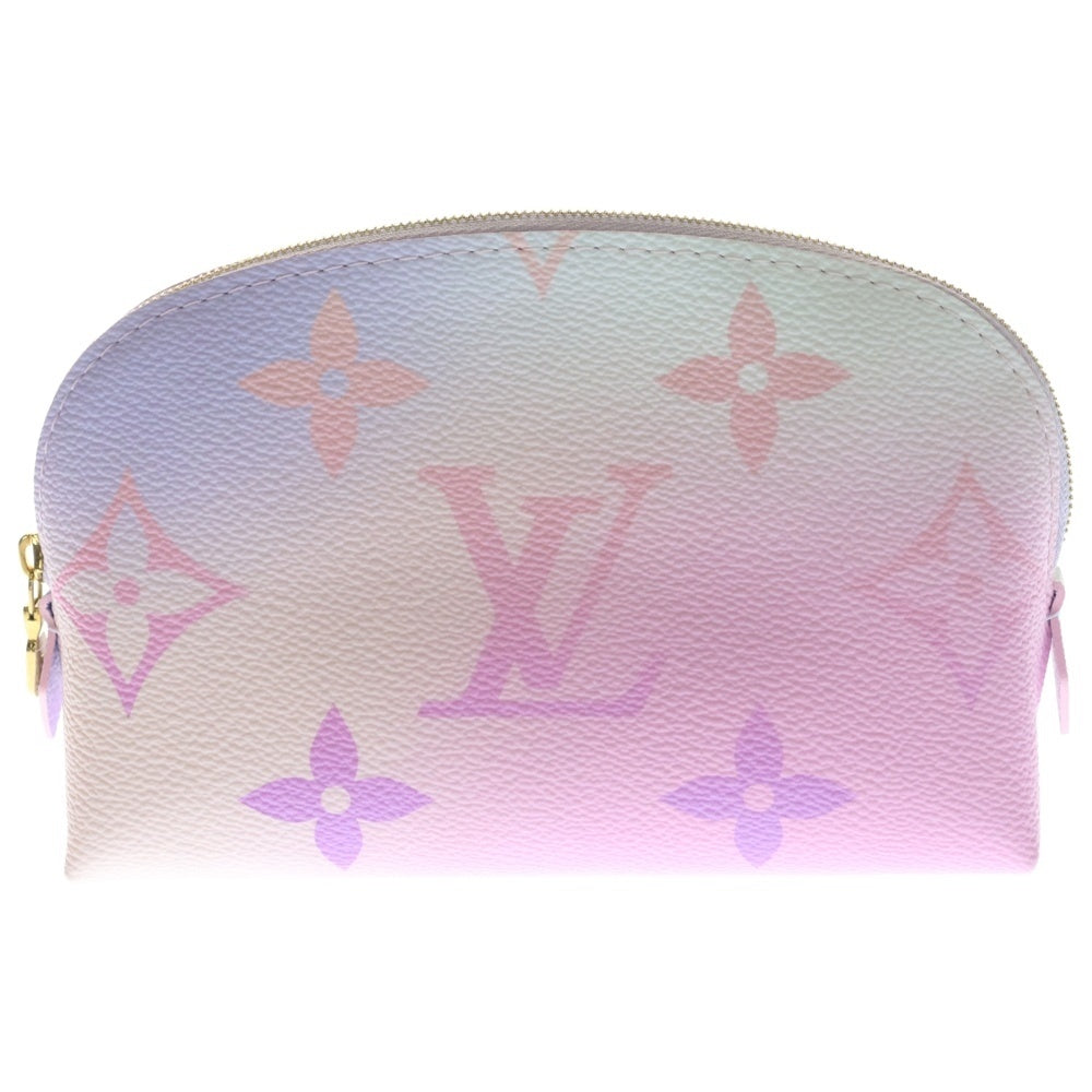 LOUIS VUITTON(ルイヴィトン) モノグラム ポシェット・コスメティック ポーチ ケース ピンク レザー M59944 ゴールド金具 レディース