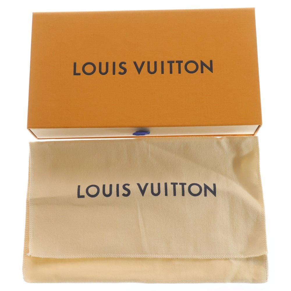 LOUIS VUITTON(ルイヴィトン) モノグラム アンプラント ジッピーウォレット レザー 長財布 ゴールド金具 アイボリー/ライトブルー M83308 レディース