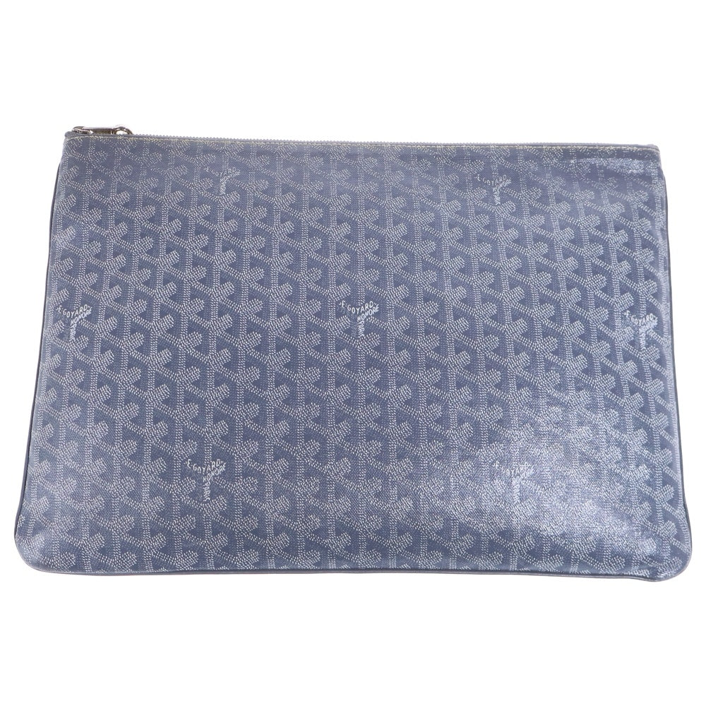 GOYARD(ゴヤール) セナMM セカンドバッグ クラッチバッグ ケース ポーチ グレー PVC シルバー金具