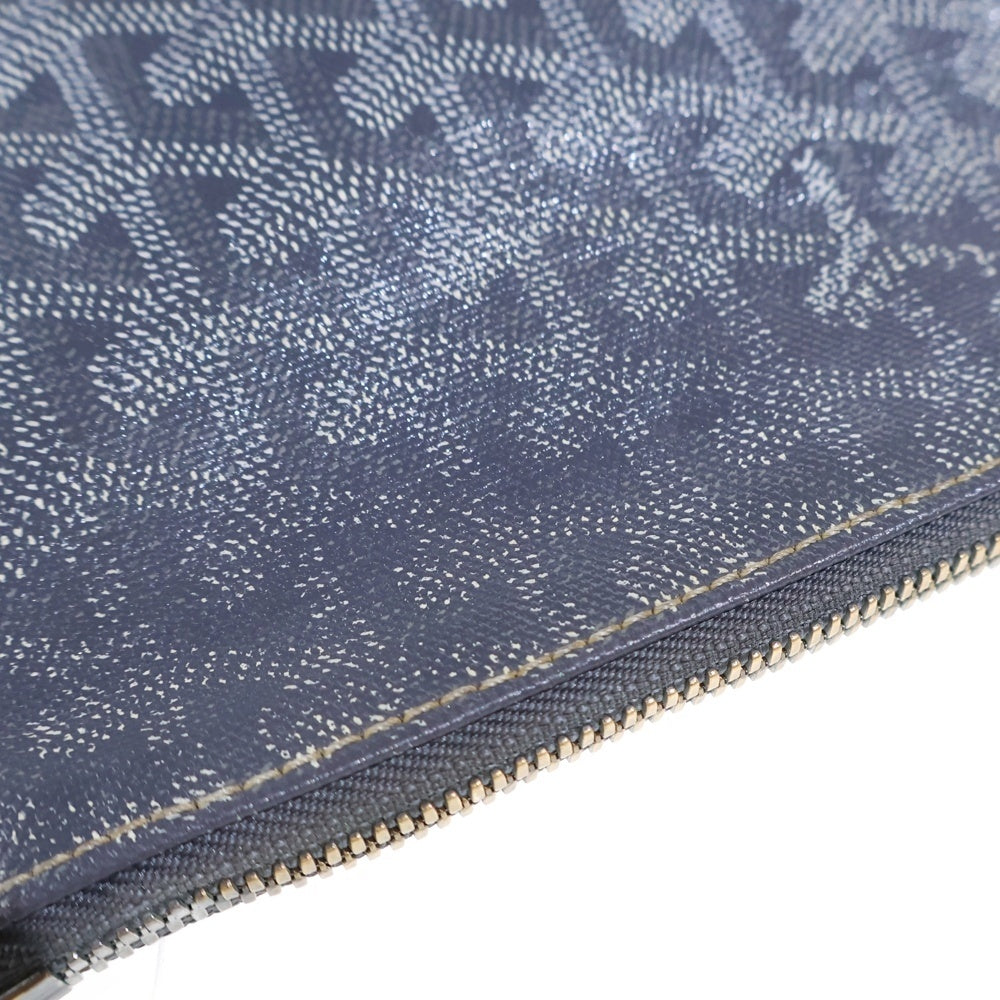 GOYARD(ゴヤール) セナMM セカンドバッグ クラッチバッグ ケース ポーチ グレー PVC シルバー金具