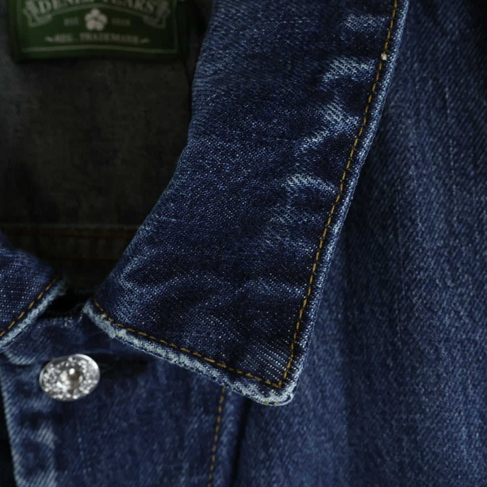 DENIM TEARS(デニムティアーズ) 25AW Cotton Wreath Denim Jacket フラワープリント デニム トラッカージャケット インディゴ FW25ODJ319