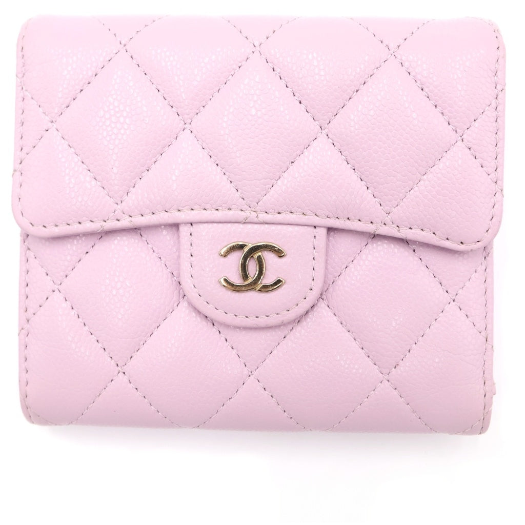 CHANEL(シャネル) マトラッセ 二つ折り財布 コンパクトウォレット