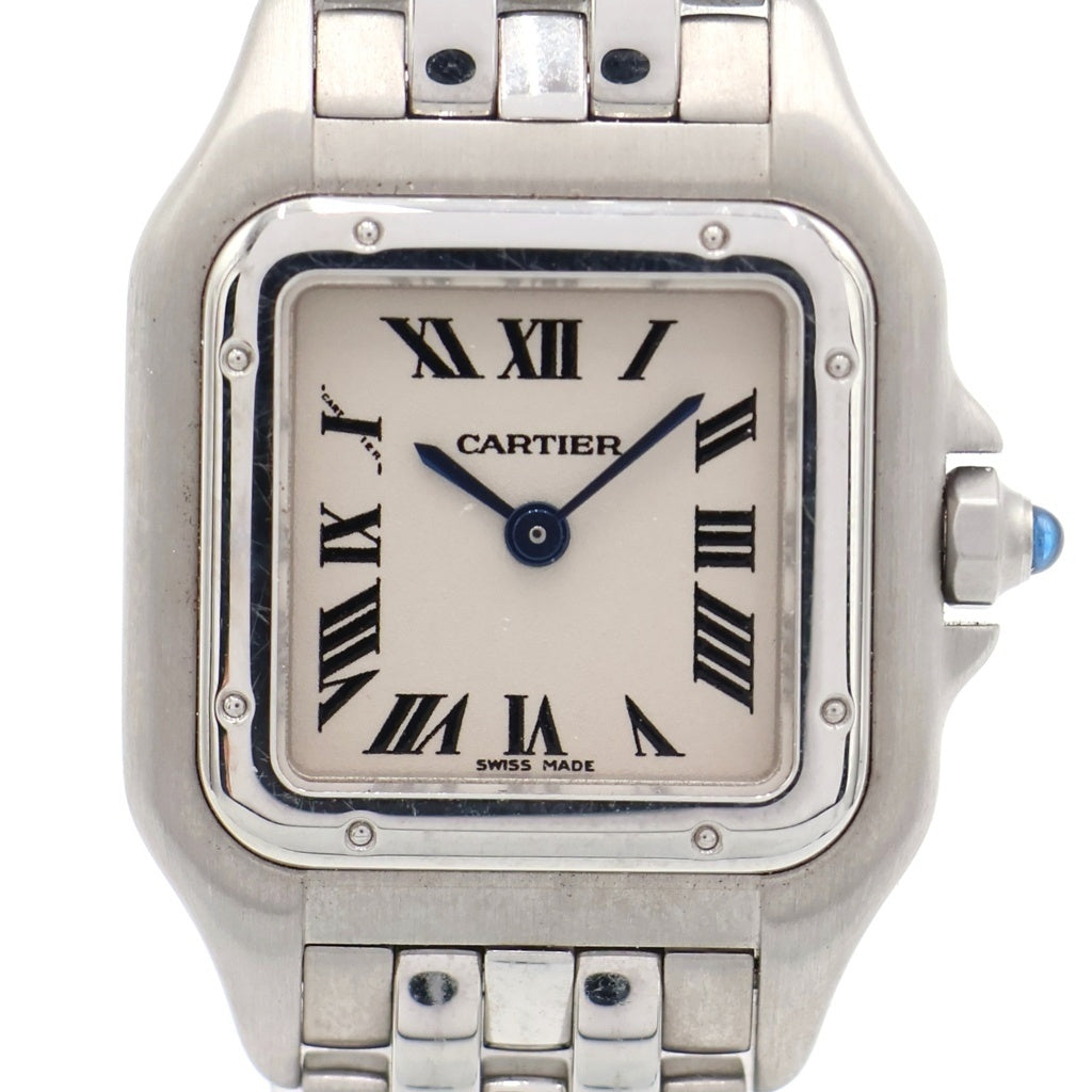 Cartier(カルティエ) パンテールSM クラシック&フィガロウォッチ アイボリー文字盤 SS/QZ ステンレス クォーツ 電池式 腕時計 W25033P5