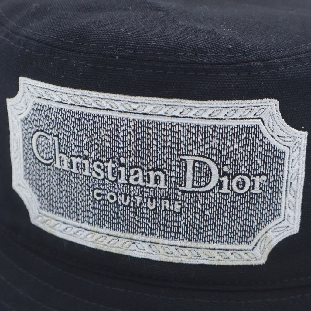 Christian Dior(クリスチャンディオール) ロゴ バケットハット 帽子 ブラック
