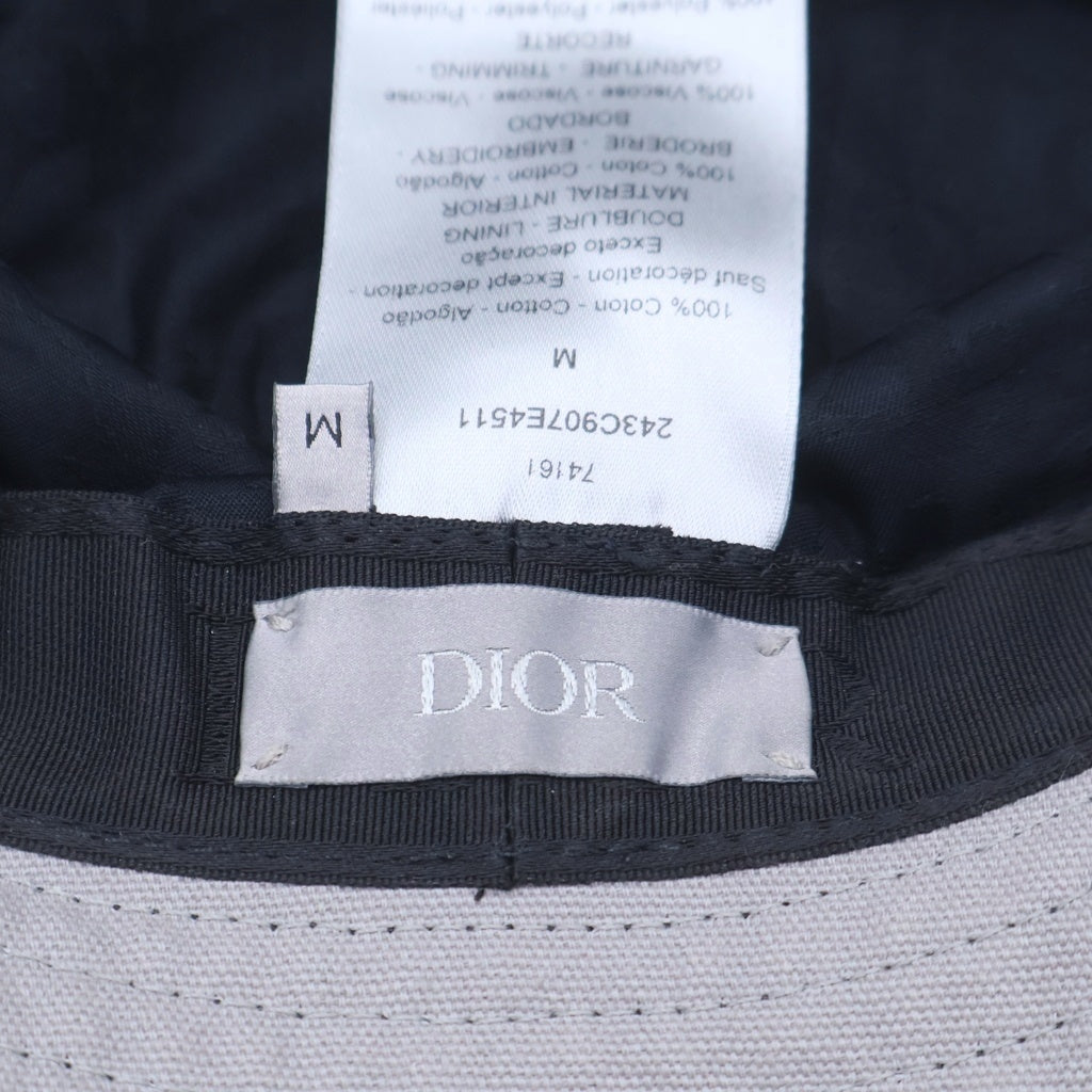 Christian Dior(クリスチャンディオール) ロゴ バケットハット 帽子 ブラック