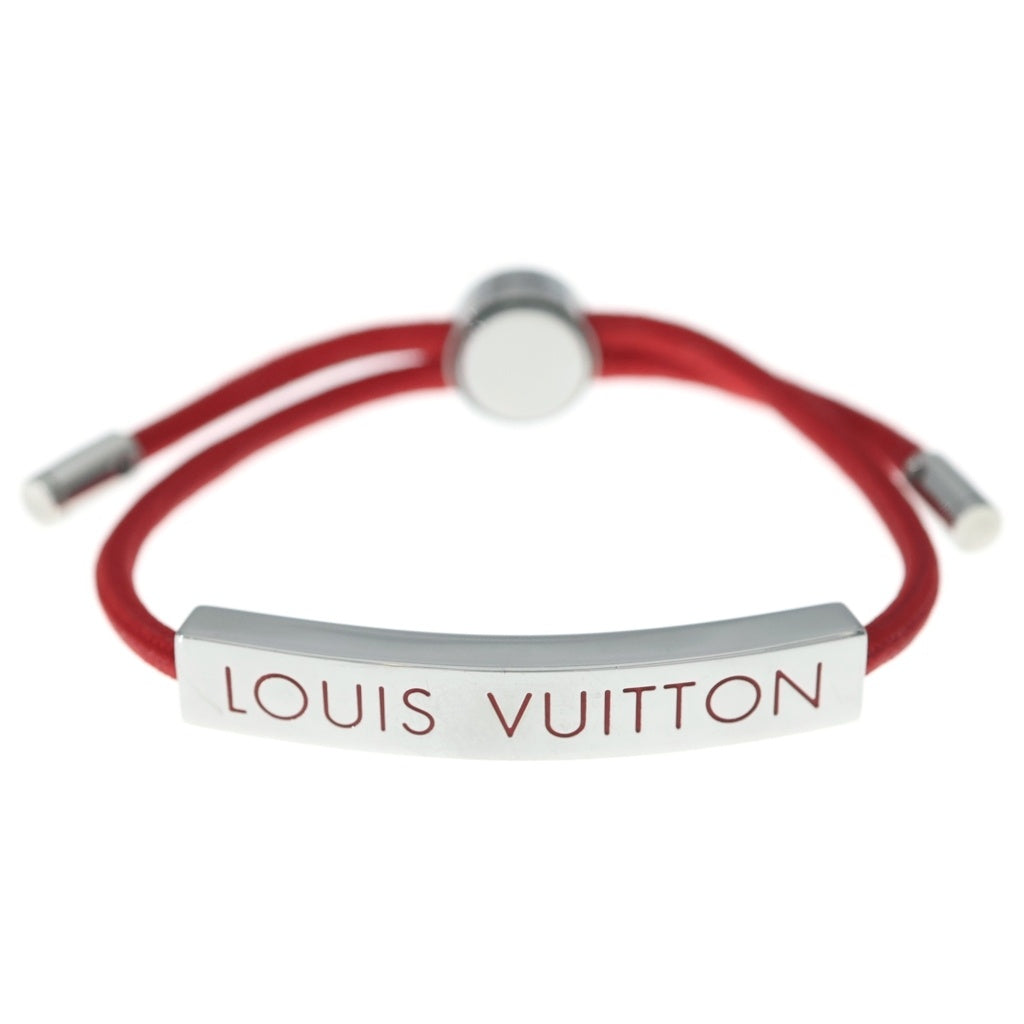 LOUIS VUITTON(ルイヴィトン) ブレスレット スペースLV レッド×シルバー M00274 レディース