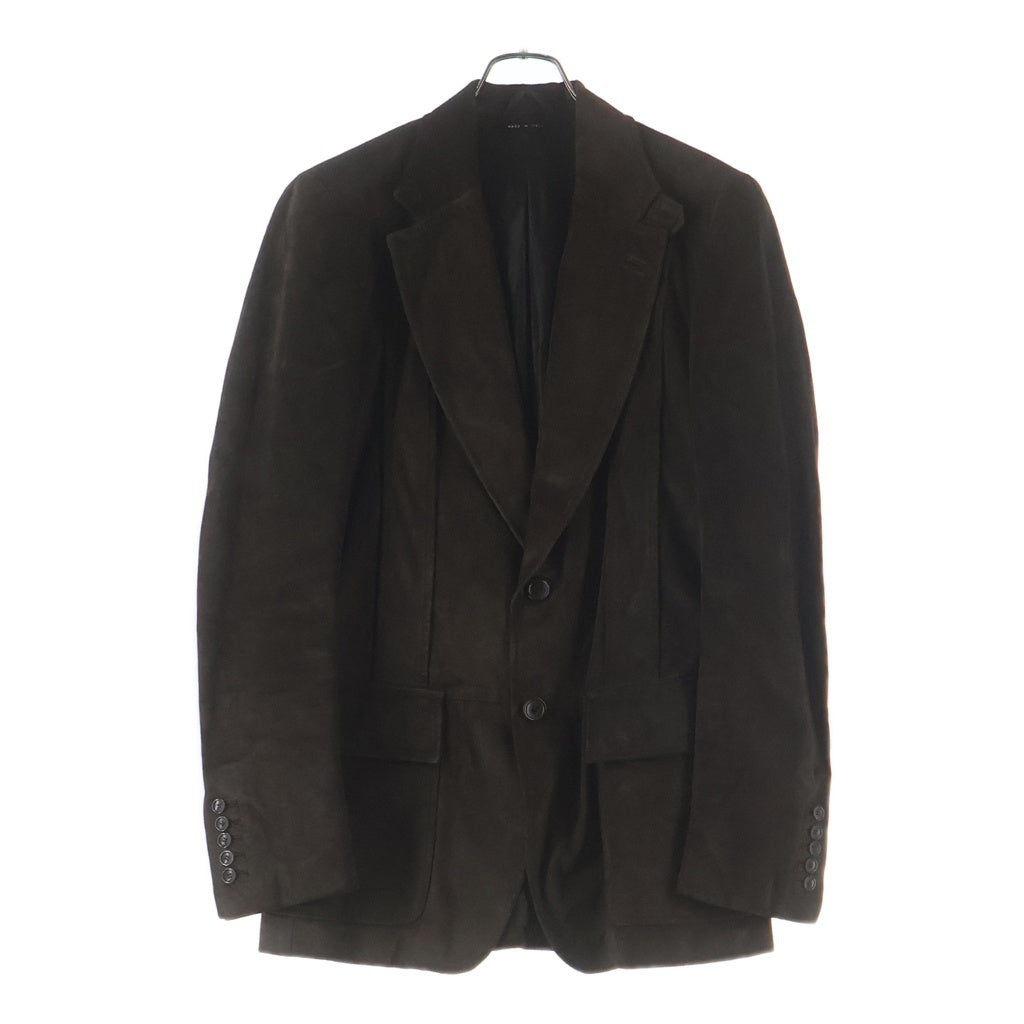 GUCCI(グッチ) レザージャケット テーラードジャケット ブラウン 牛革 #48 148912