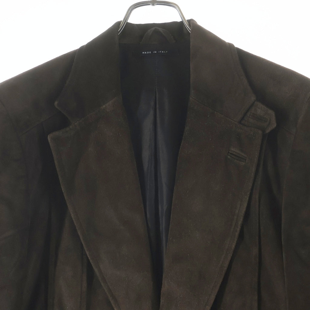 GUCCI(グッチ) レザージャケット テーラードジャケット ブラウン 牛革 #48 148912