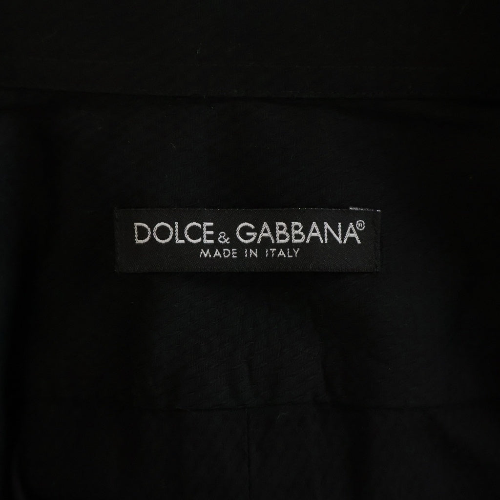 DOLCE & GABBANA(ドルチェアンドガッバーナ) 長袖コットン シャツ ブラック #40 KY0SR26