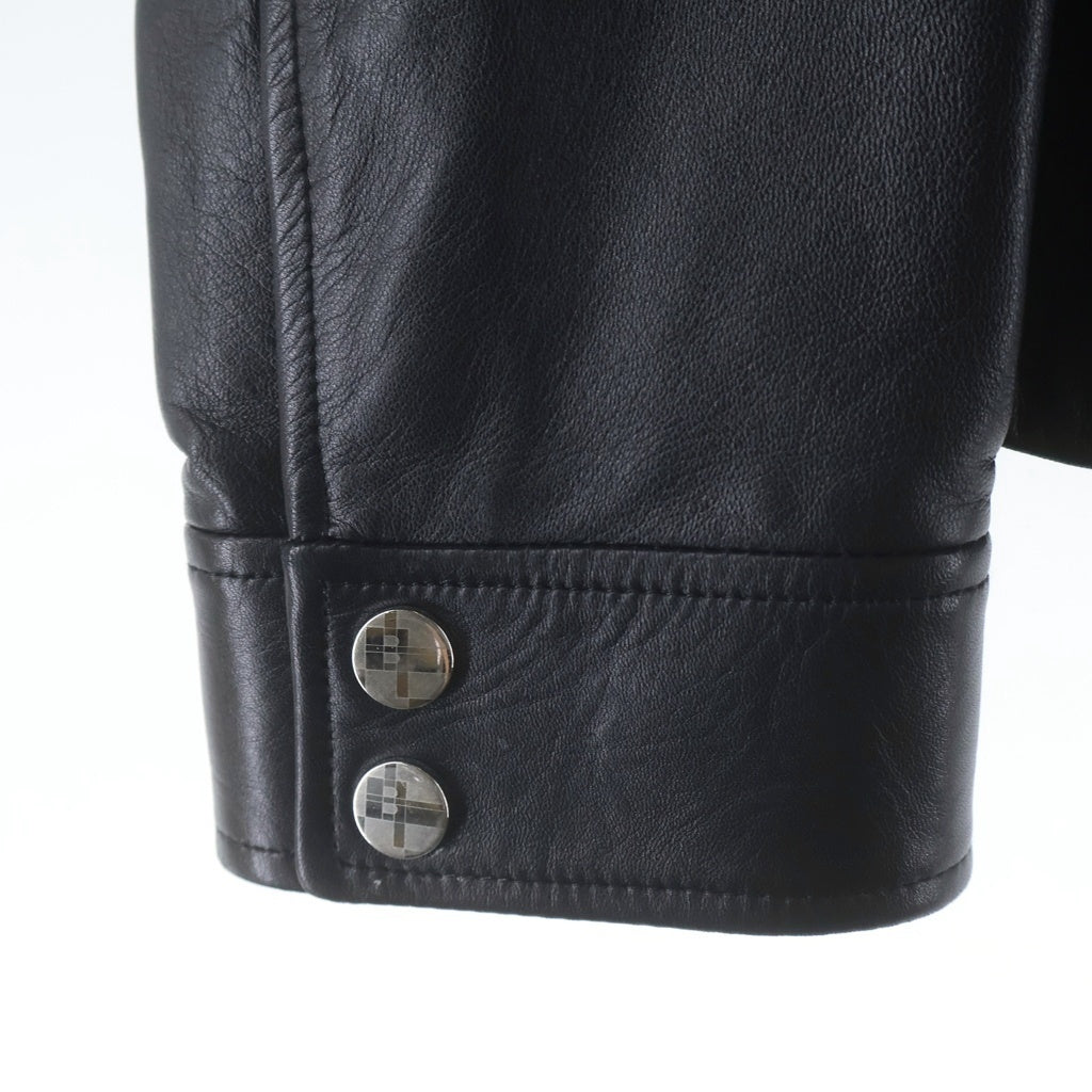 BALLY(バリー) レザージャケット ブラック 子羊革 UK38