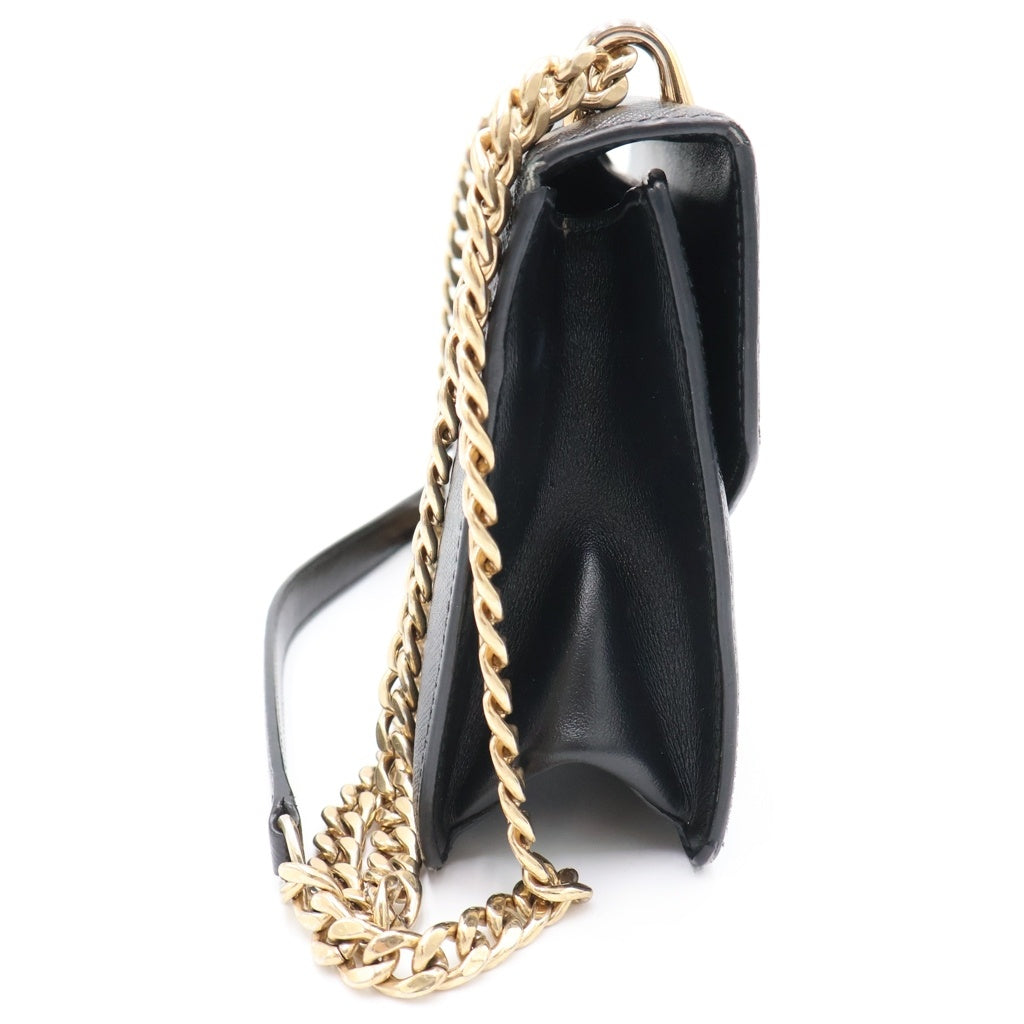 PRADA(プラダ) サフィアーノ レザー ショルダーバッグ ブラック レディース