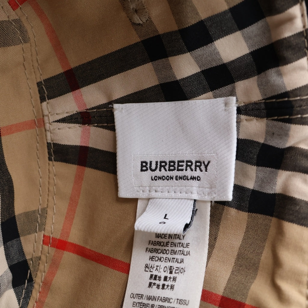 BURBERRY(バーバリー) バケットハット ブラック コットン L