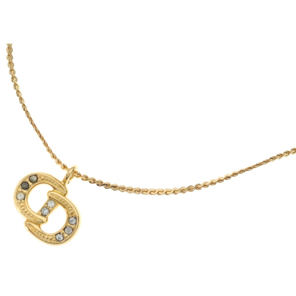 Christian Dior(クリスチャンディオール) CDロゴ ネックレス ゴールド GP レディース