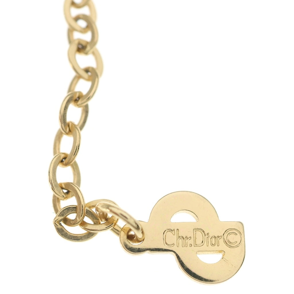 Christian Dior(クリスチャンディオール) CDロゴ ネックレス ゴールド GP レディース
