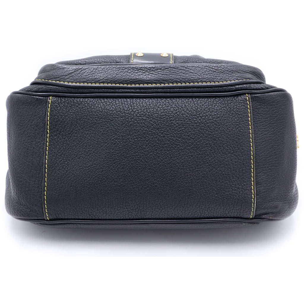 LOUIS VUITTON(ルイヴィトン) スハリ コンフィダン スタッズ ショルダーバッグ ブラック レザー M91784 ゴールド金具 レディース