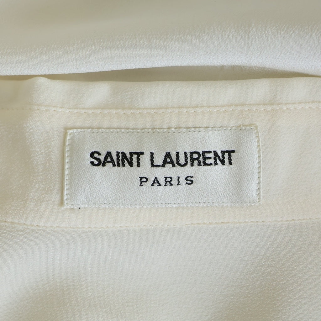 YVES SAINT LAURENT(イヴサンローラン) シルクシャツ アイボリー #36 レディース