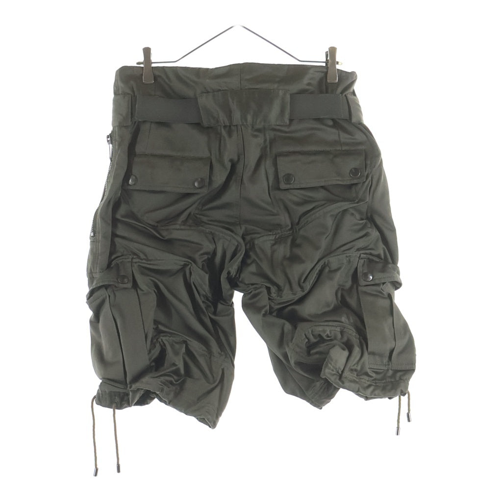 DOLCE & GABBANA(ドルチェアンドガッバーナ) 08AW ワイヤーデザイン カーゴ ハーフ ショートパンツ ショーツ カーキ G35VET FU6GC