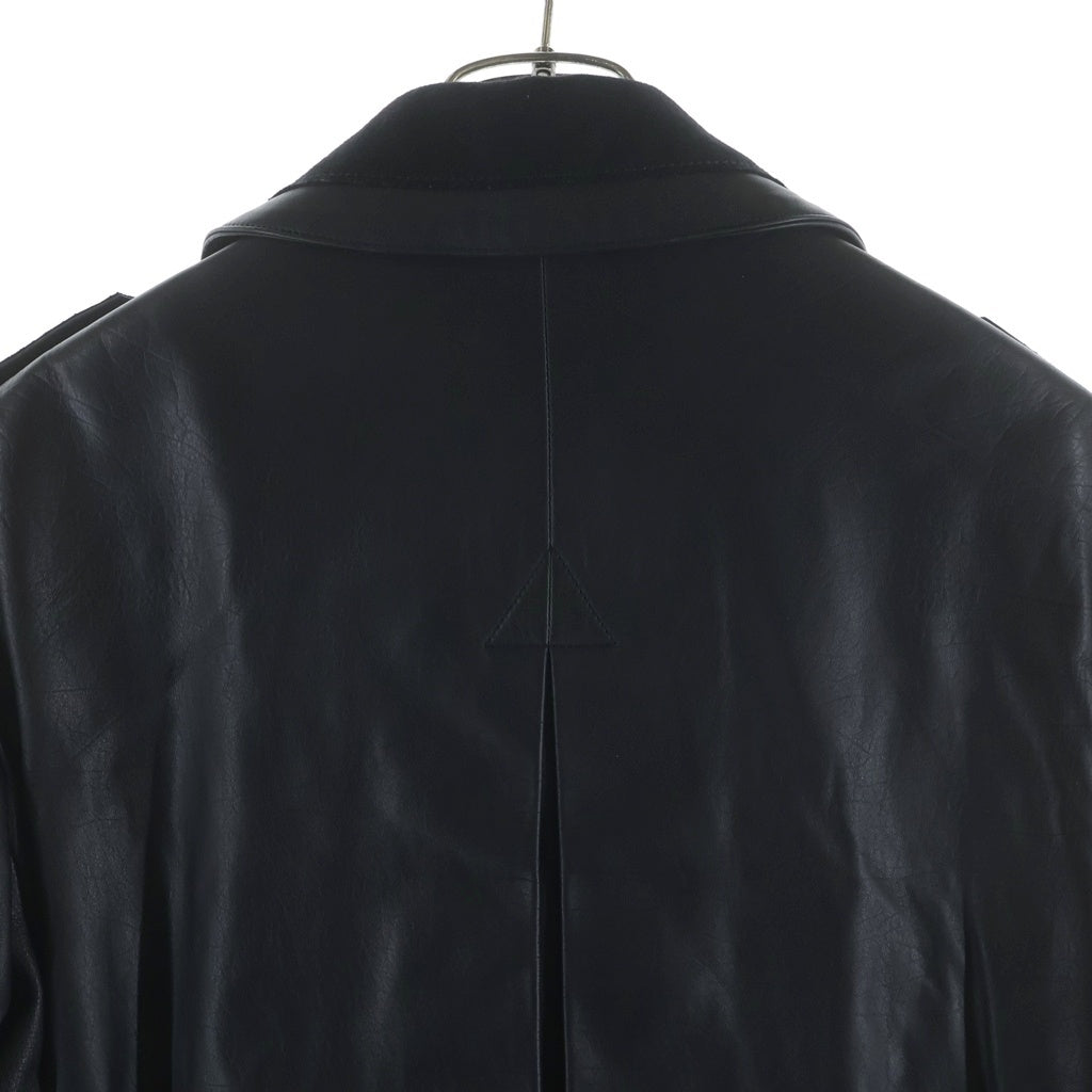 LOUIS VUITTON(ルイヴィトン) ライダースジャケット レザージャケット ブラック #52 RM062M