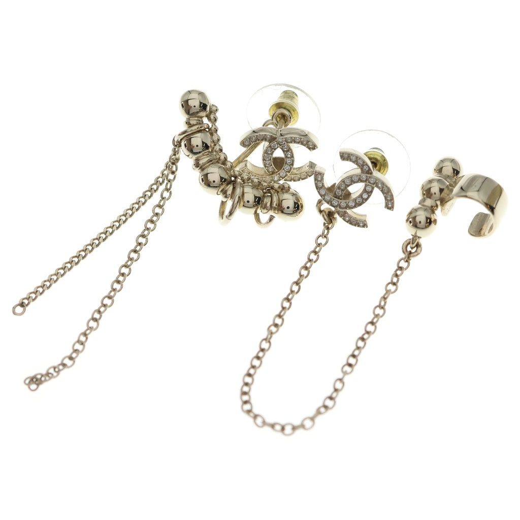 チェーン Chanel ピアス 大ぶりチェーン CHANEL ピアス シルバー