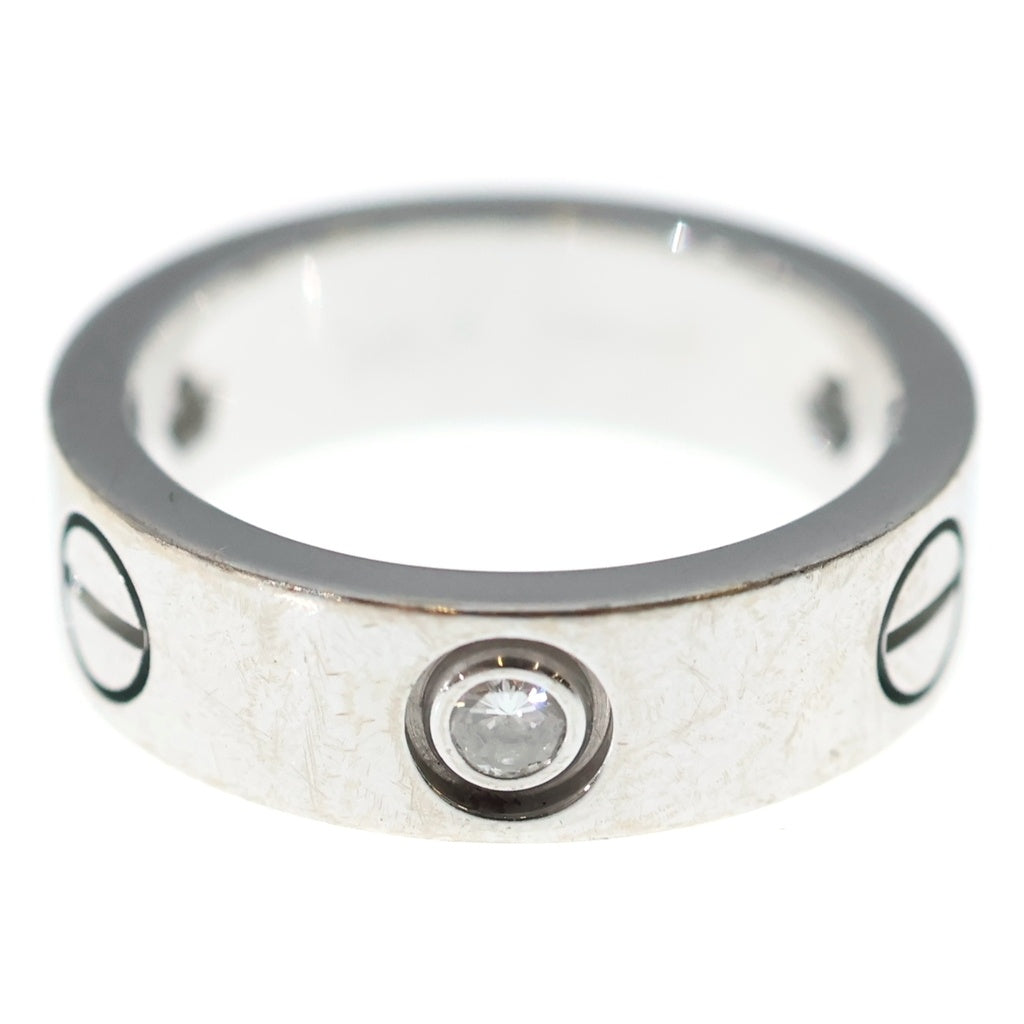 Cartier(カルティエ) ラブ リング ハーフ ダイヤモンド 3P ホワイト 